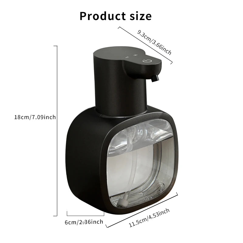 New Wall Mounted Automatic Soap Dispenser Foam Smart Hand Washing Machine 500ml Liquid Rechargeable Bathroom Induction Sensor