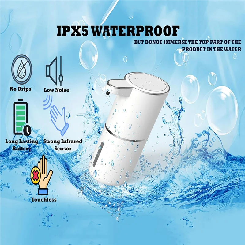 Automatic Foaming Soap Dispenser Bathroom Smart Washing Hand Machine With USB Rechargeable White ABS Plastic High Quality-[2025]