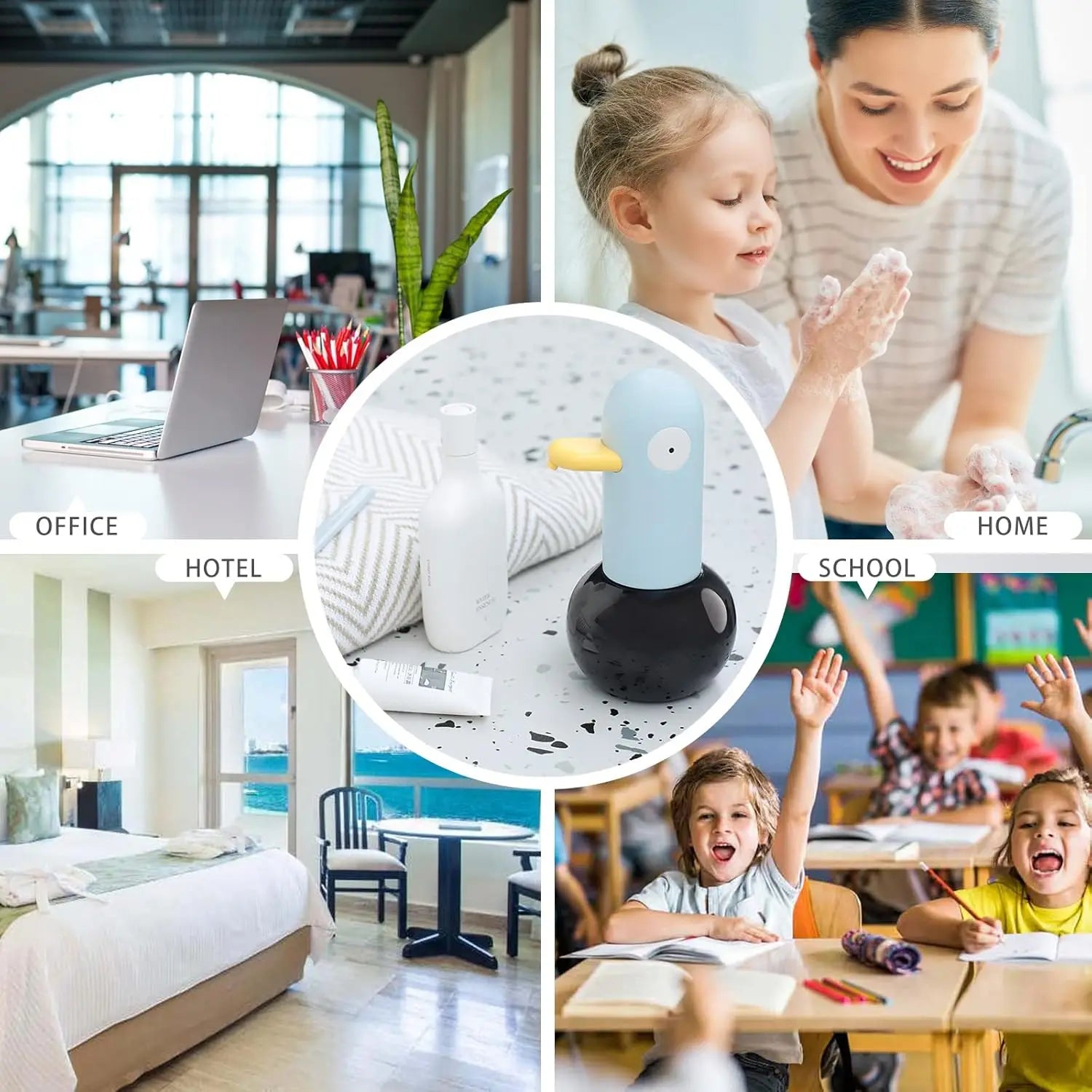 Hand Washing Duck Hand Washing Sensor Intelligent Automatic Foam Soap Dispenser Induction Bubble Hand Washing Device