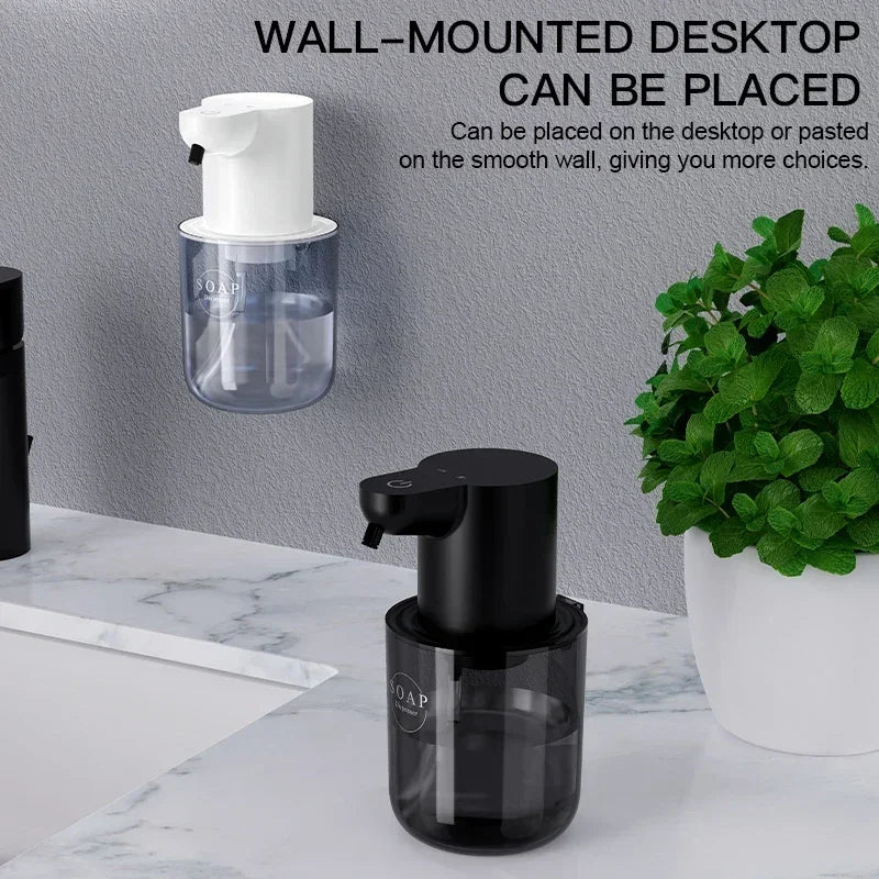 400ML Automatic Foam Soap Dispenser Rechargeable Smart Inductive Touchless  Wall Mounted Electric Foam Hand Washer for Home